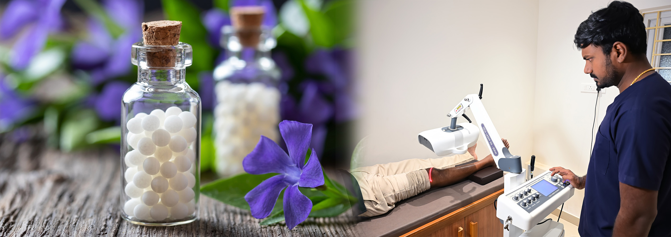 Photo Bio Modulation Therapy with Homeopathy